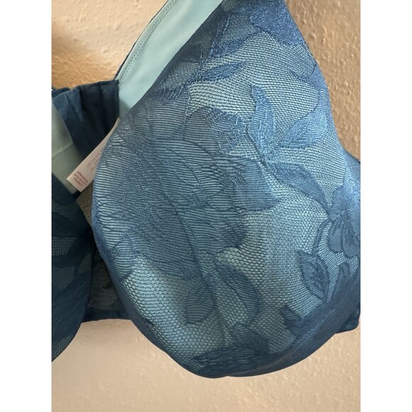 Cacique Invisible Lace Backsmoother Lightly Lined Balconette Bra 46DDD - Picture 2 of 6